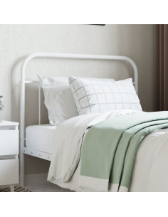 Testiera in Metallo Bianco 107 cm 2