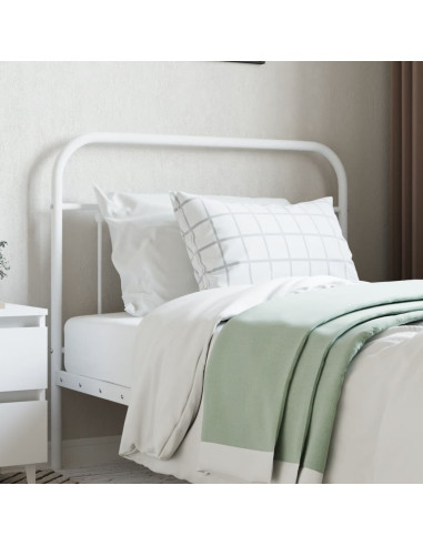 Testiera in Metallo Bianco 107 cm