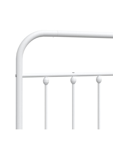 Testiera in Metallo Bianco 107 cm