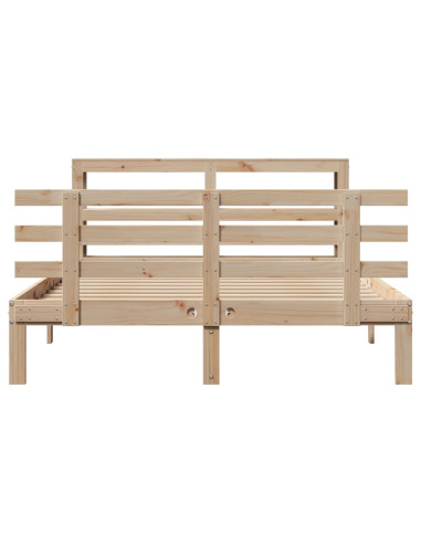 Giroletto con Testiera 120x190 cm in Legno Massello di Pino