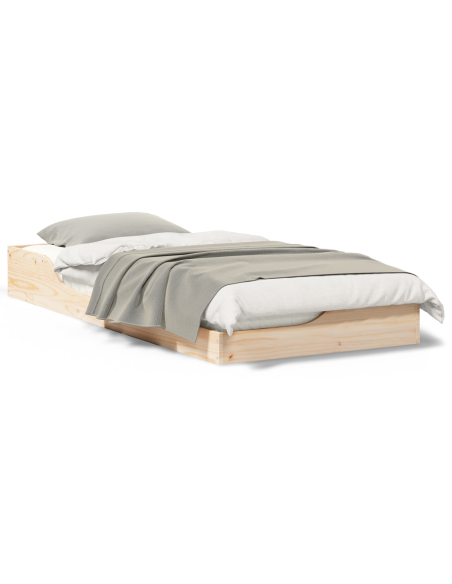 Struttura letto a terra Marrone 100 x 200 cm