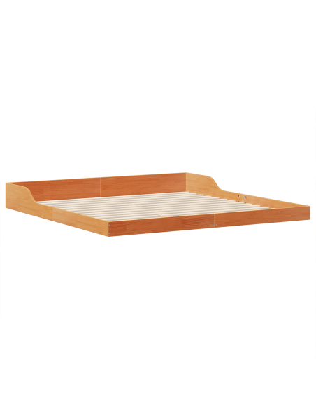 Struttura del letto Cera marrone 180 x 220 cm
