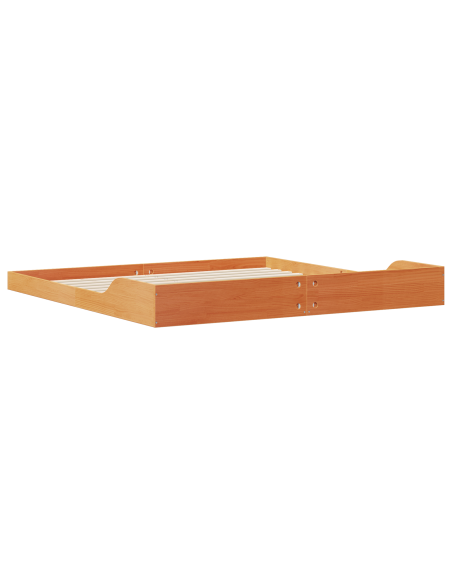 Struttura del letto Cera marrone 180 x 220 cm