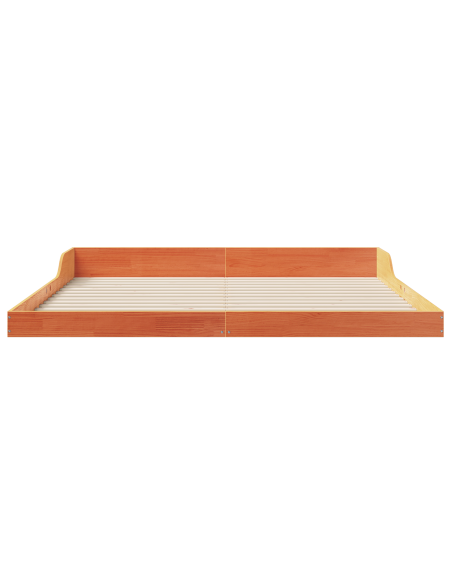 Struttura del letto Cera marrone 180 x 220 cm