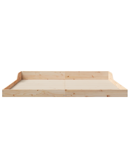 Struttura del letto Marrone 200 x 220 cm Legno di pino massello