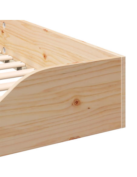 Struttura letto a terra Marrone 80 x 210 cm