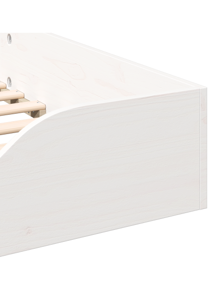 Struttura letto a terra con cassetto Bianco 80 x 200 cm