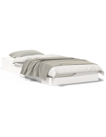 Struttura letto a terra con cassetto Bianco 80 x 200 cm
