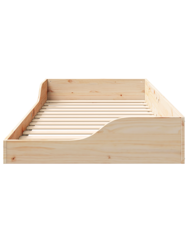 Struttura del letto Marrone 80 x 200 cm Pino massello