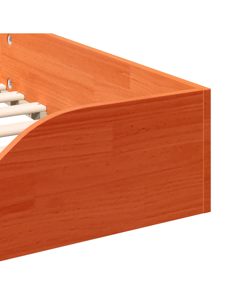 Struttura letto a terra con cassetto Marrone 90 x 200 cm