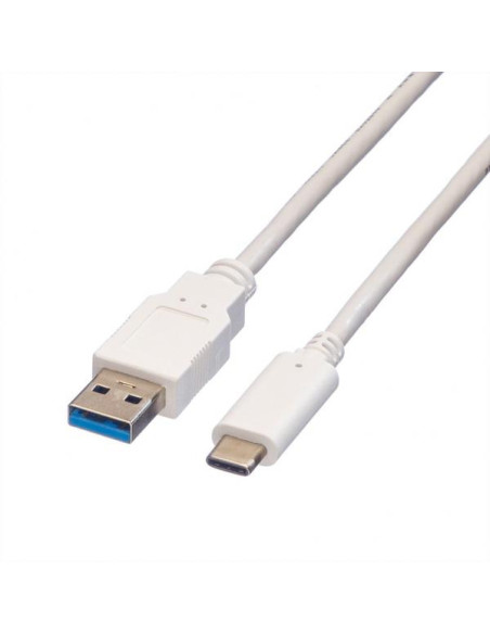 VALUE 11999011 cavo USB USB 3.2 Gen 1 (3.1 Gen 1) 1 m USB A USB C Bianco
