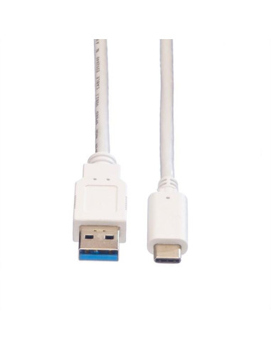 VALUE 11999011 cavo USB USB 3.2 Gen 1 (3.1 Gen 1) 1 m USB A USB C Bianco