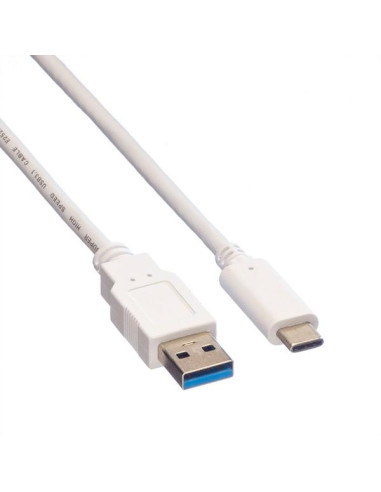 VALUE 11999011 cavo USB USB 3.2 Gen 1 (3.1 Gen 1) 1 m USB A USB C Bianco