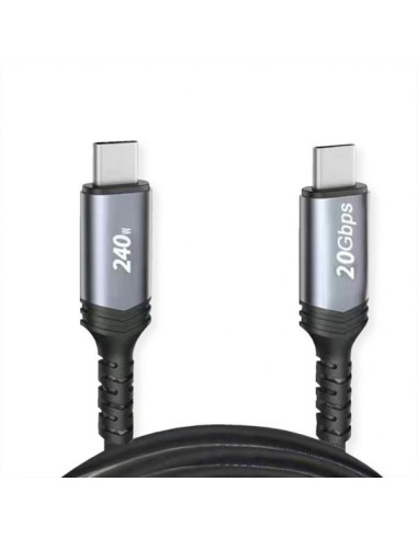 VALUE 11.99.9087 cavo USB USB4 Gen 2x2 2 m USB C Nero