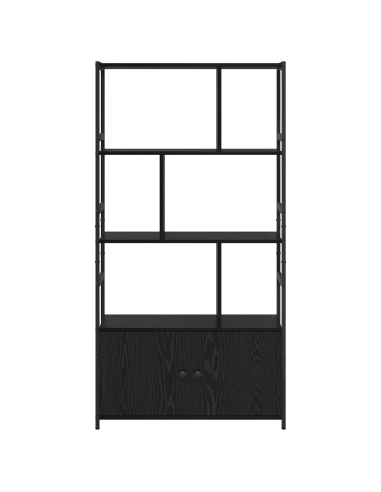 Libreria Rovere Nero 80 x 30 x 155,5 cm Legno multistrato