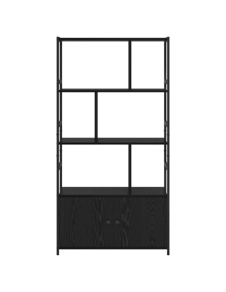 Libreria Rovere Nero 80 x 30 x 155.5 cm Legno multistrato