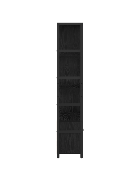 Libreria Rovere Nero 80 x 30 x 155.5 cm Legno multistrato