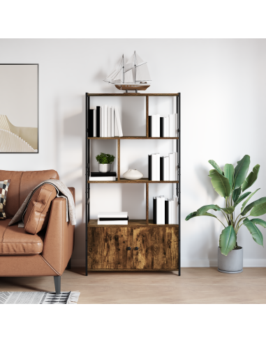 Libreria Rovere fumé 80 x 30 x 155,5 cm Legno multistrato