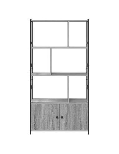 Libreria Grigio sonoma 80 x 30 x 155,5 cm Legno multistrato