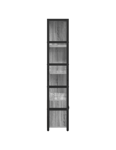 Libreria Grigio sonoma 80 x 30 x 155.5 cm Legno multistrato