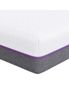 Materasso Bianco e Grigio 70 x 200 cm Tessuto Jacquard