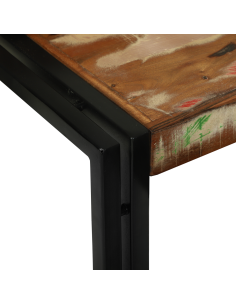 Tavolo Nesting 3 pcs Legno Riciclato Massello e Metallo 2