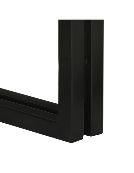 Tavolo Nesting 3 pcs Legno Riciclato Massello e Metallo