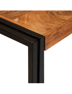 Tavolo Nesting 3 pcs Legno massello di acacia e metallo 2