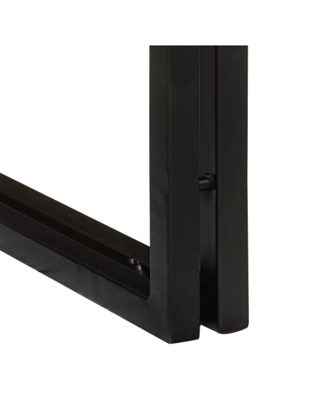 Tavoli da Fine 3 pcs Marrone e Nero Legno massello di acacia