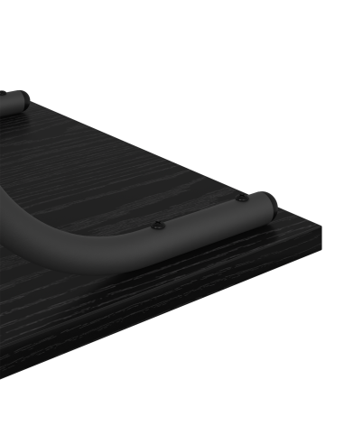 Tavolo consolle con lo scaffale Rovere Nero 101 x 35 x 80,5 cm