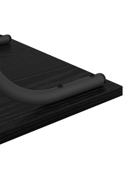 Tavolo consolle con lo scaffale Rovere nero 101 x 35 x 80.5 cm