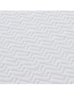 Materasso Bianco e Grigio 90 x 200 cm Tessuto Jacquard 2