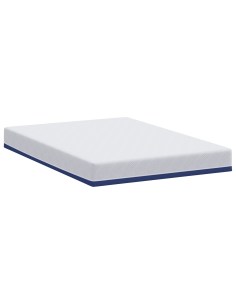 Materasso Bianco e Blu 160 x 200 cm Tessuto Jacquard 2