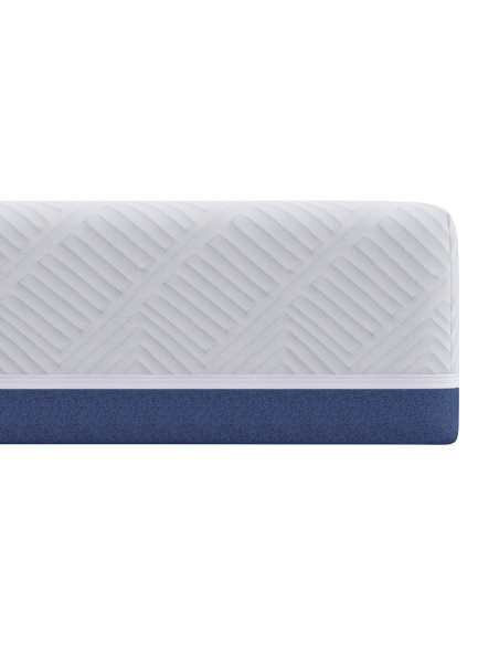 Materassi Bianco e Blu Tessuto jacquard in poliestere al 100%