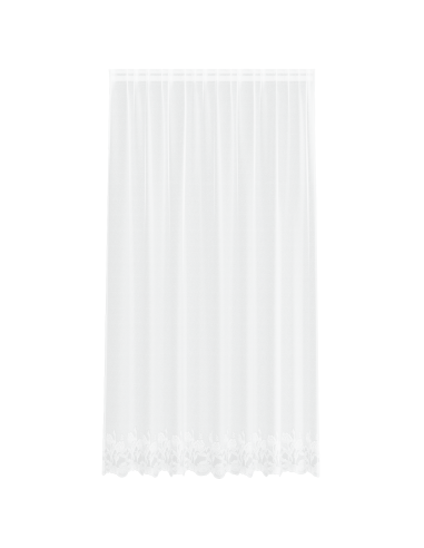 Tenda in Pizzo con tende Bianco 220 x 200 cm Poliestere