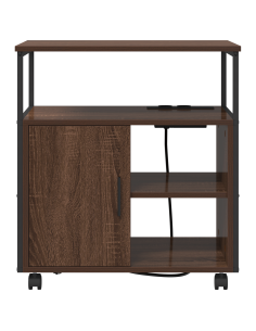 Cabina con Stazione di Ricarica Rovere Marrone 61 x 46 x 67 cm