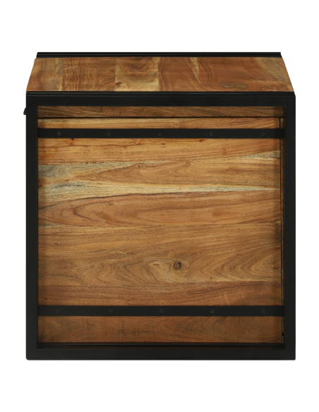 Scatola di Stoccaggio 50 x 50 x 50 cm Legno massello di acacia