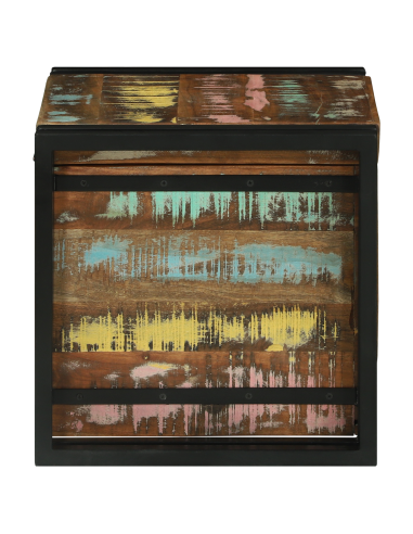 Scatola di Stoccaggio 40 x 40 x 40 cm Legno di Acacia Massello