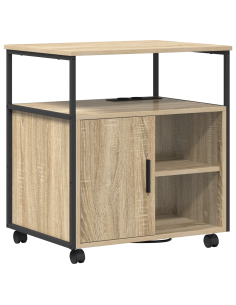 Cabina con Stazione di Ricarica Rovere Sonoma 61 x 46 x 67 cm 2