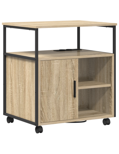 Cabina con Stazione di Ricarica Rovere Sonoma 61 x 46 x 67 cm