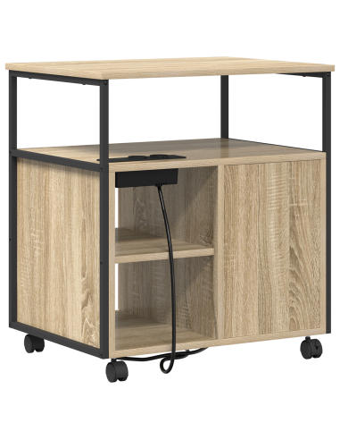 Cabina con Stazione di Ricarica Rovere Sonoma 61 x 46 x 67 cm