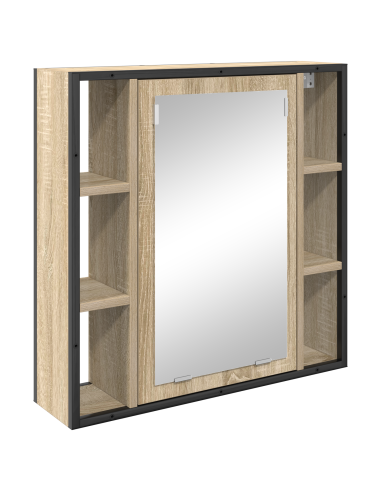 Set di mobili per il bagno 3 pcs Marrone Legno multistrato