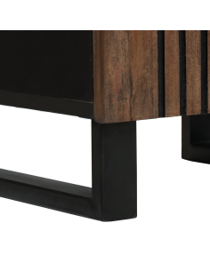 Armadio per Lavabo da Bagno con porta Noce 38 x 33 x 160 cm 2