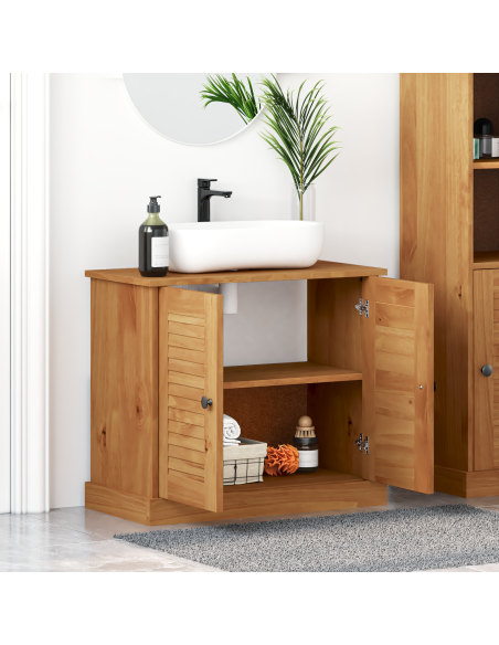 Unità da Bagno marrone ambrato 67.5 x 34 x 59 cm