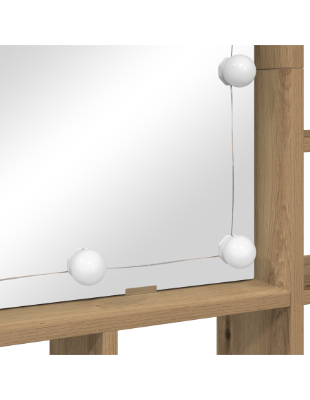 Mobiletto per specchio rovere artigianale 91 x 15 x 76.5 cm