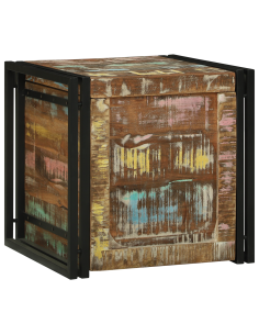 Scatola di Stoccaggio 50 x 50 x 50 cm Legno Recuperato Massello 2