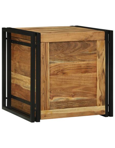 Scatola di Stoccaggio 50 x 50 x 50 cm Legno massello di acacia