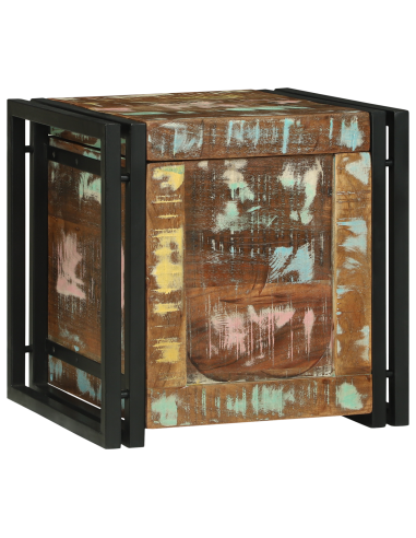 Scatola di Stoccaggio 40 x 40 x 40 cm Legno di Acacia Massello