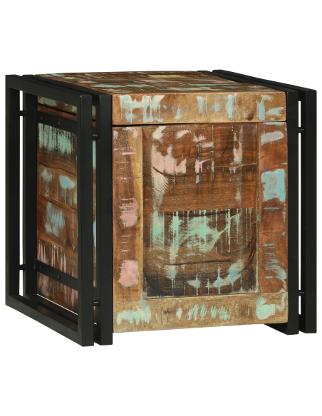 Scatola di Stoccaggio 40 x 40 x 40 cm Legno di Acacia Massello