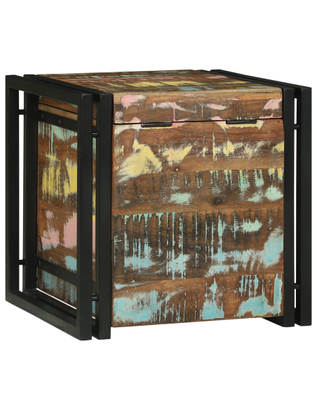 Scatola di Stoccaggio 40 x 40 x 40 cm Legno di Acacia Massello